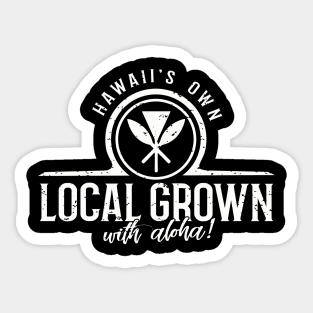 Hawaii's Own Local Grown with Aloha Logo Sticker